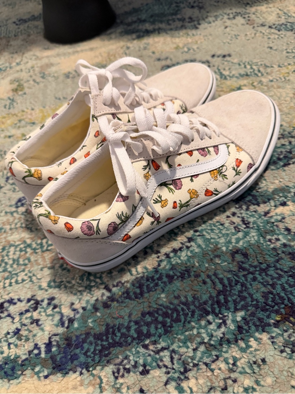 Vans White Poppy Sneakers